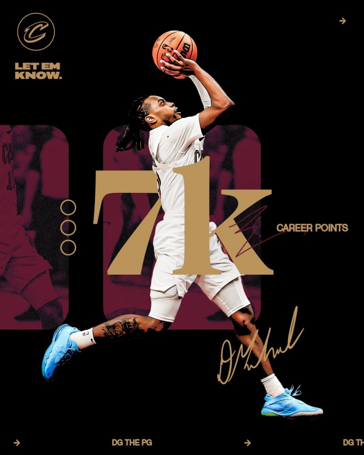  未來可期！加蘭騎士生涯得分達(dá)到7000分 隊史第11位！